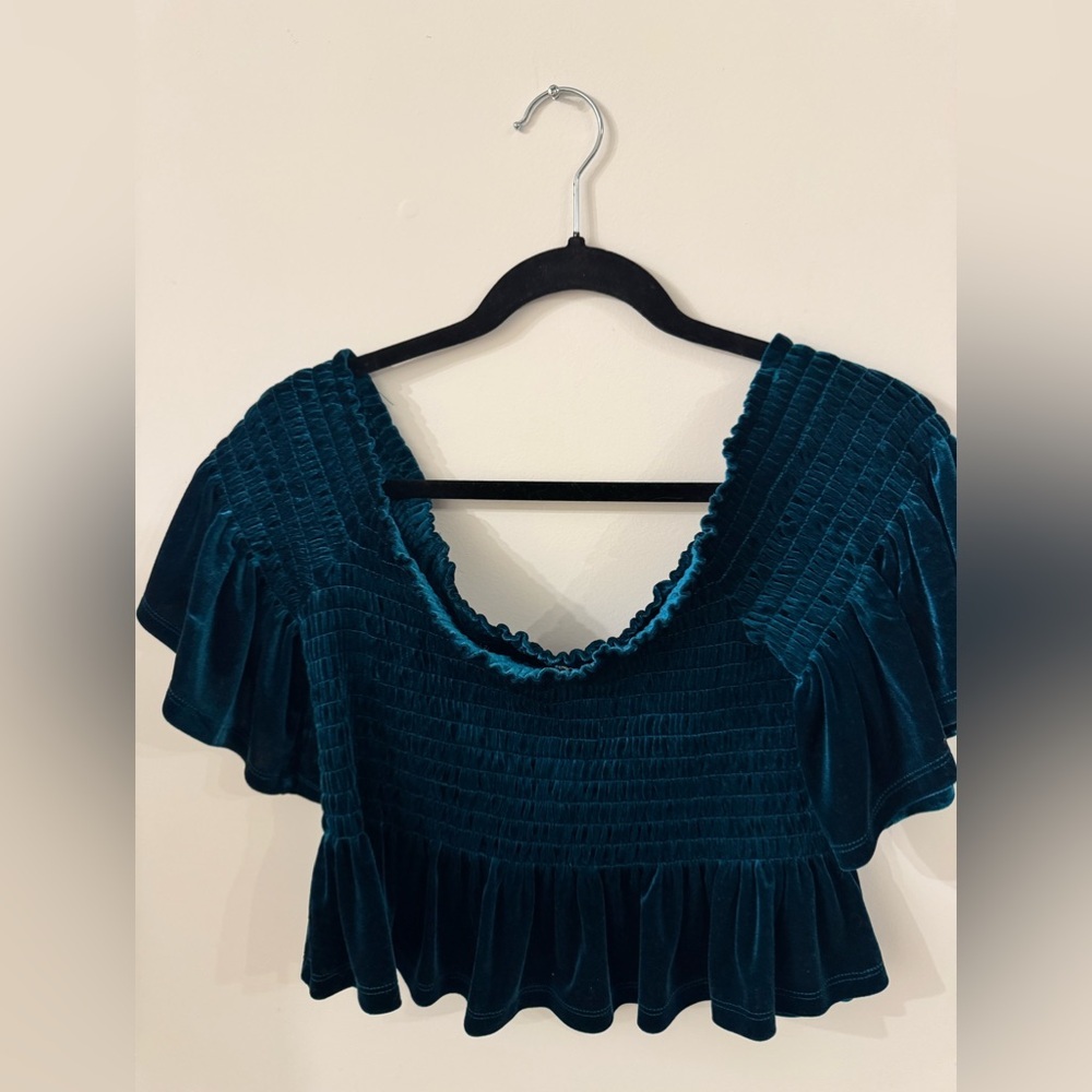 Velvet Crop Top